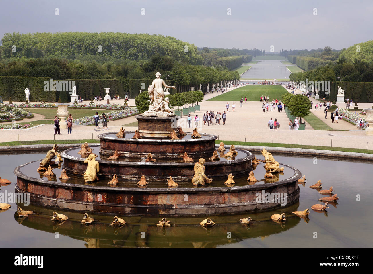 Scenes from the gardens of the Palace of Versailles France Stock Photo
