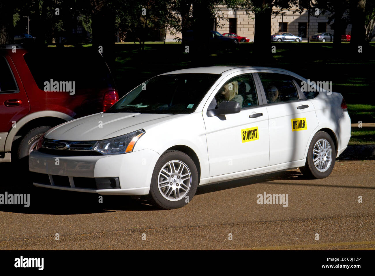 Drivers education car in Jackson, Mississippi, USA. Stock Photo