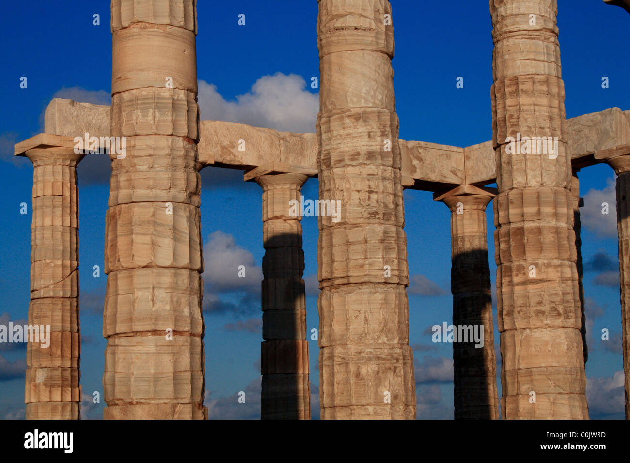 The Temple of Poseidon on the Cape of Sounion in Greece Stock Photo - Alamy