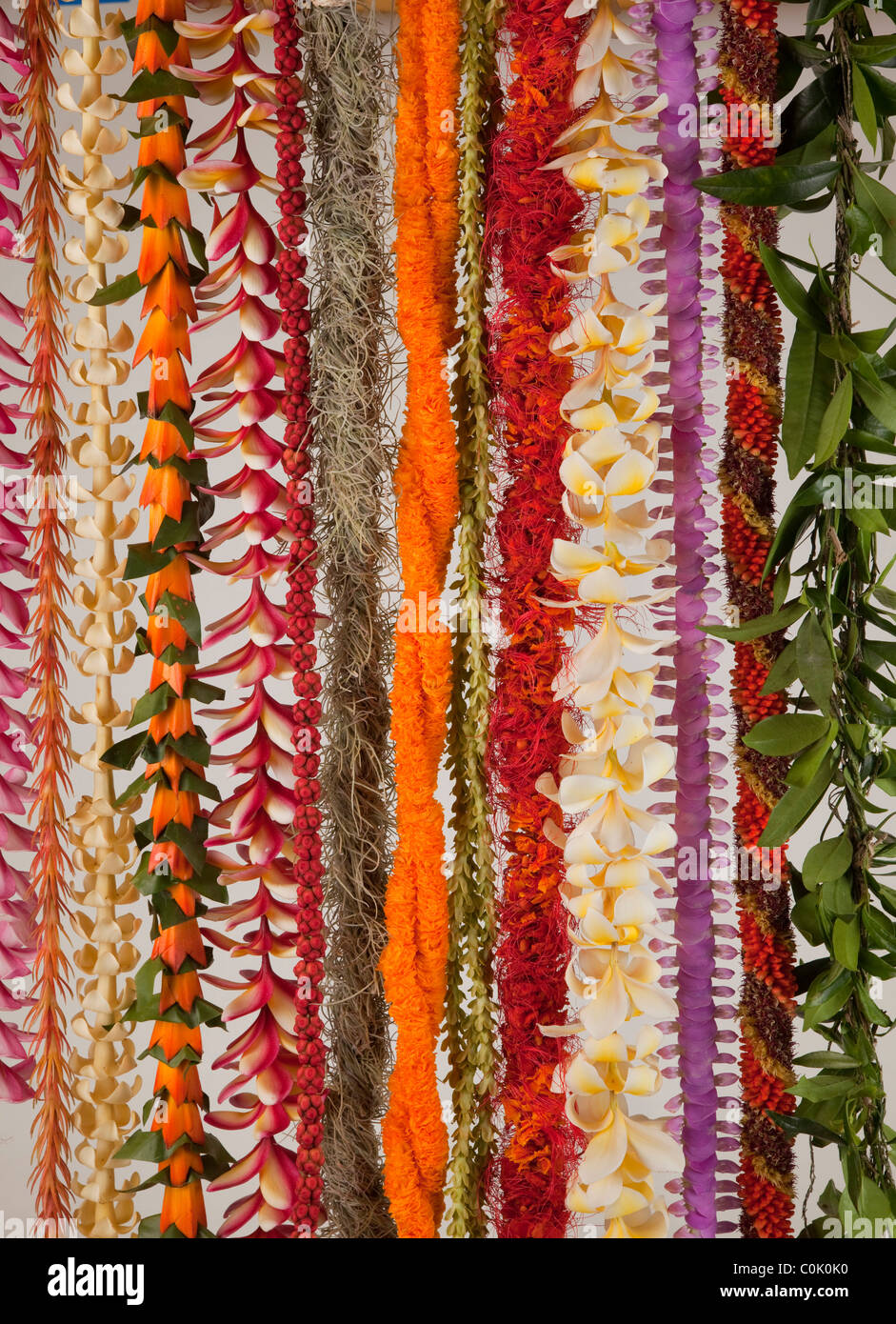 Hawaii flower lei strand Stock Photo Alamy