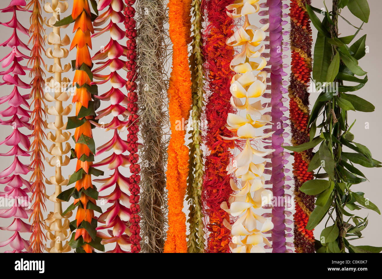 Hawaii flower lei strand Stock Photo Alamy