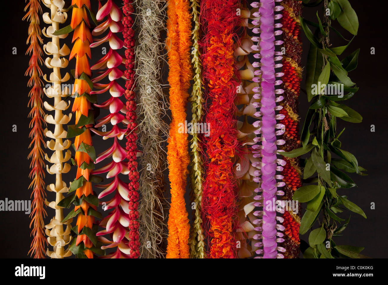 Hawaii flower lei strand Stock Photo Alamy