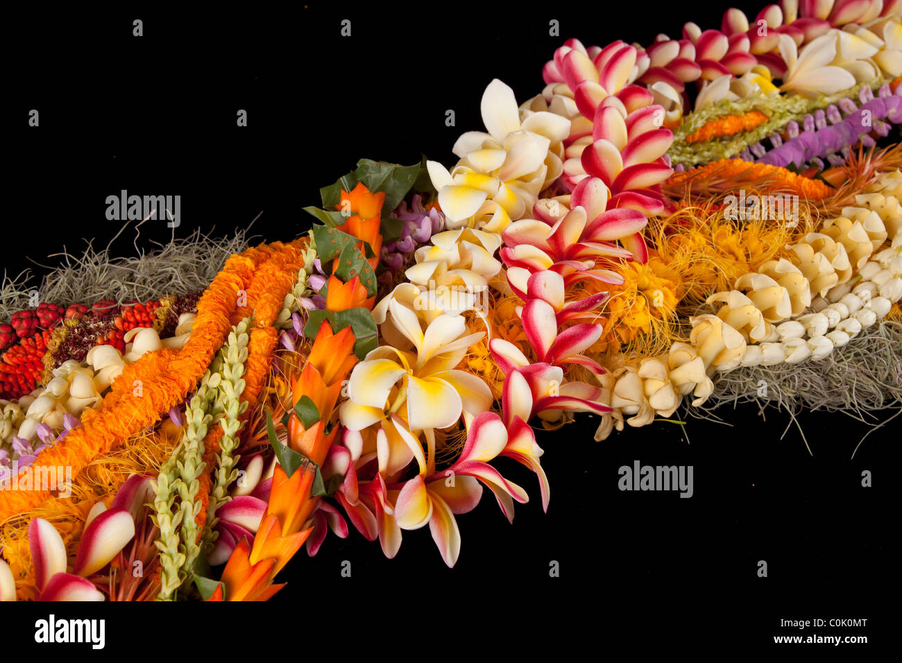Hawaii flower lei strand Stock Photo Alamy