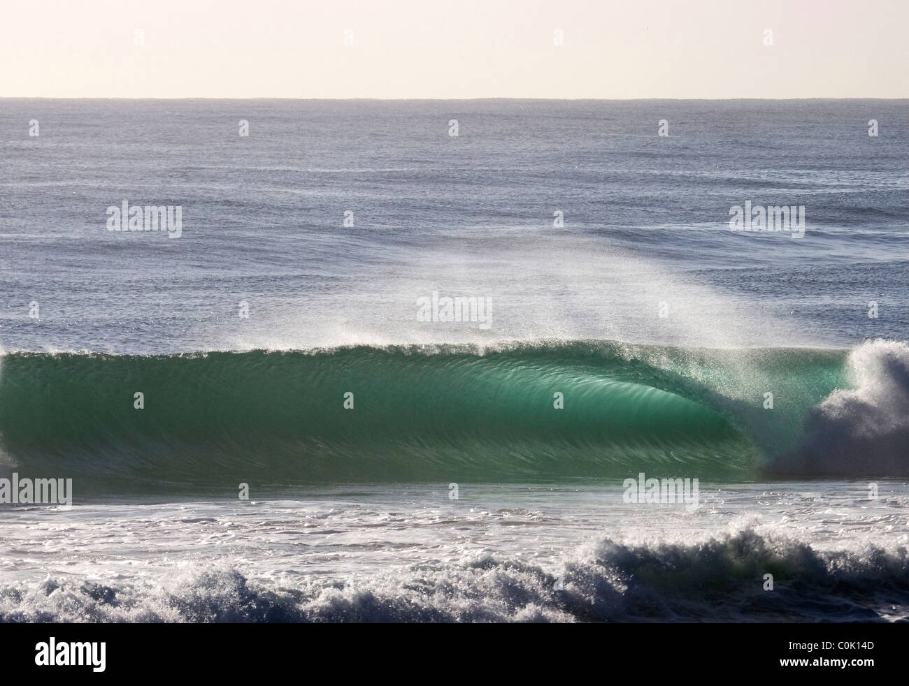 Breaking wave at Burleigh Heads Gold Coast Australia Stock Photo