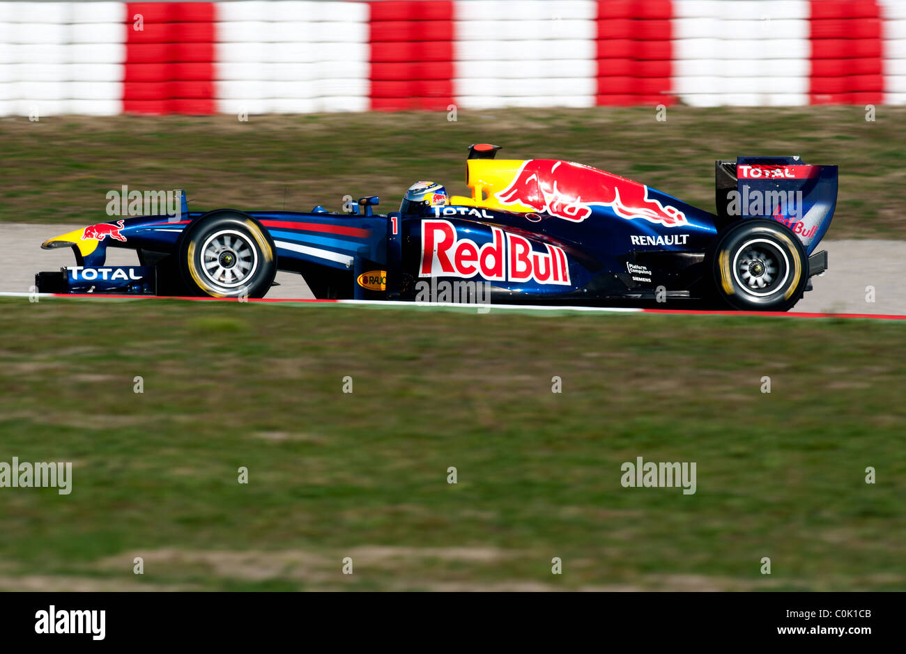 Sebastian Vettel Germany Red Bull Racing Renault RB7 Formula 1 Testing