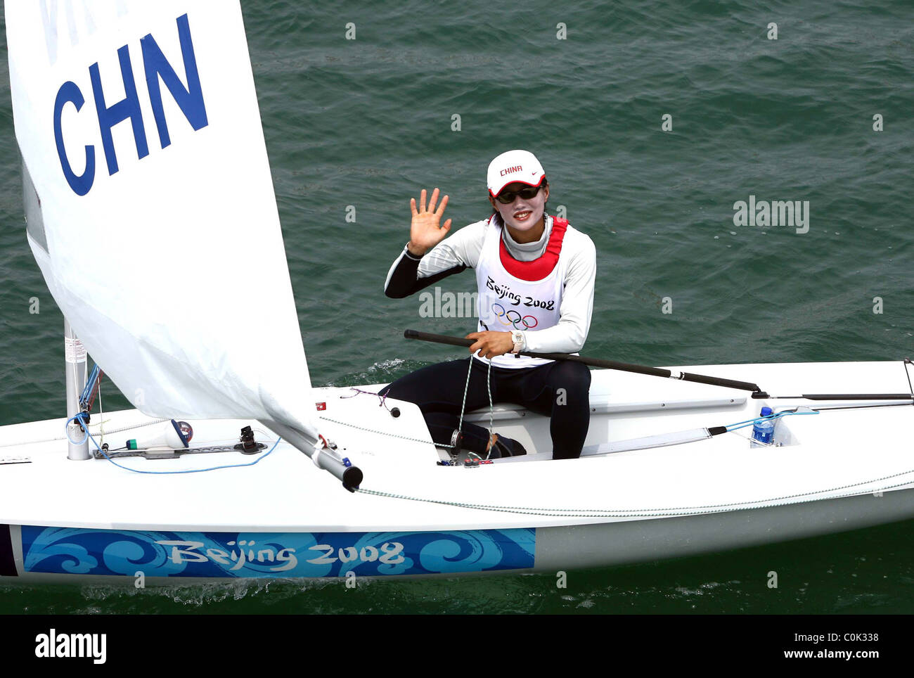 Sailing competitors make preparations for the Olympic sailing events at the Qingdao
