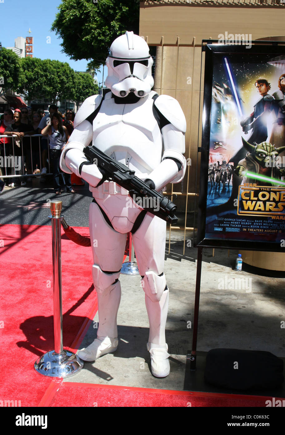 Storm Trooper 'Star Wars: The Clone Wars' premiere at the Egyptian Theater - arrivals Los Angeles, California - 10.08.08 Stock Photo