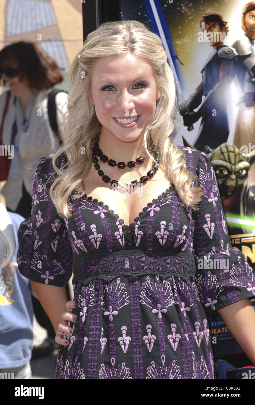 Ashley Eckstein 'Star Wars: The Clone Wars' premiere at the Egyptian Theater - arrivals Los Angeles, California - 10.08.08 Stock Photo