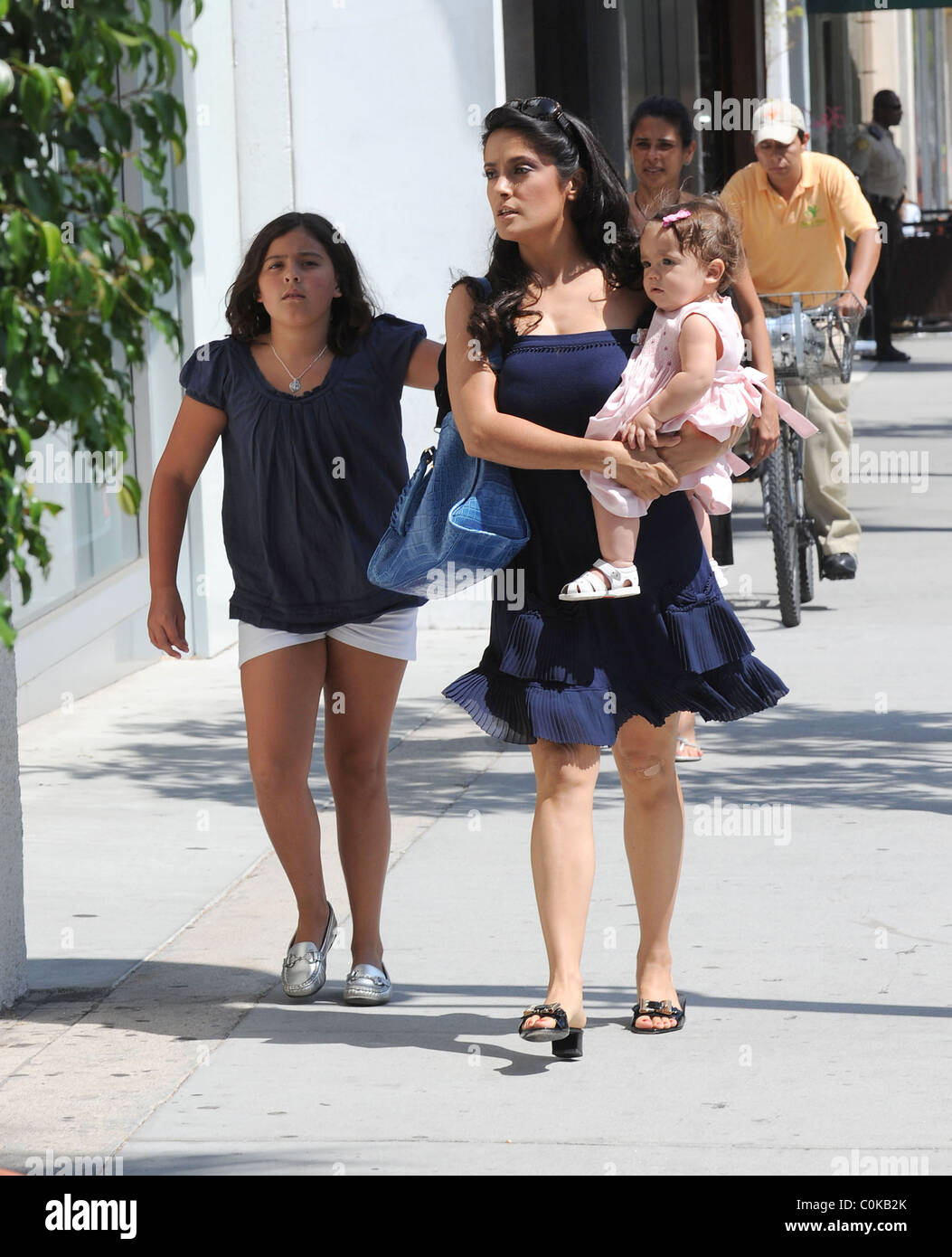Salma Hayek Doing Some Shopping In Beverly Hills With Her Daughter Valentina Paloma Pinault Los