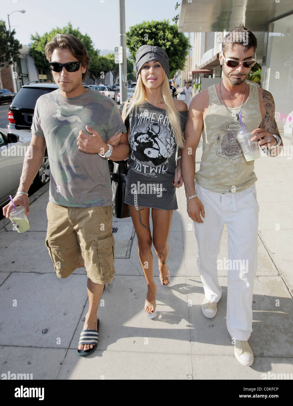 Shauna Sand AKA Shauna Sand Lamas stops for coffee at the Coffee Bean on Robertson Blvd before
