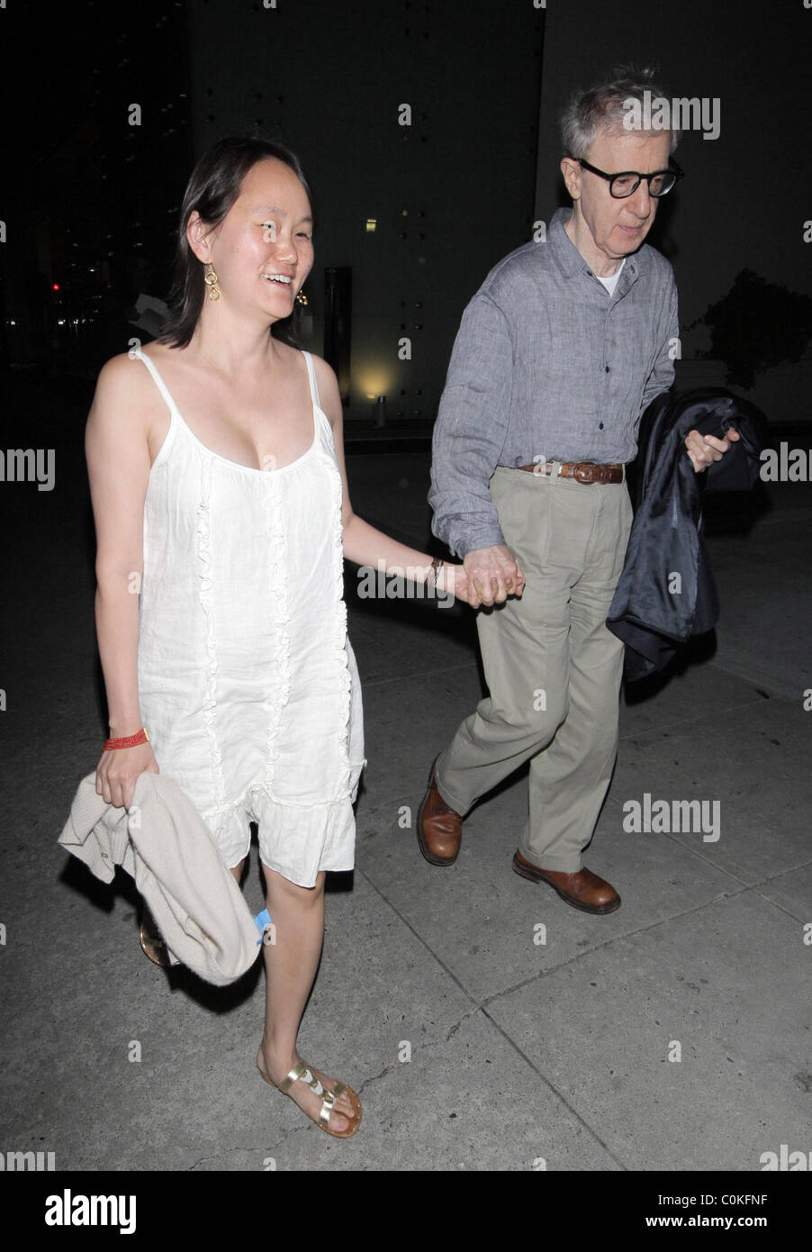 Soon-Yi Previn and Woody Allen at Mr Chow Los Angeles, California - 03. ...