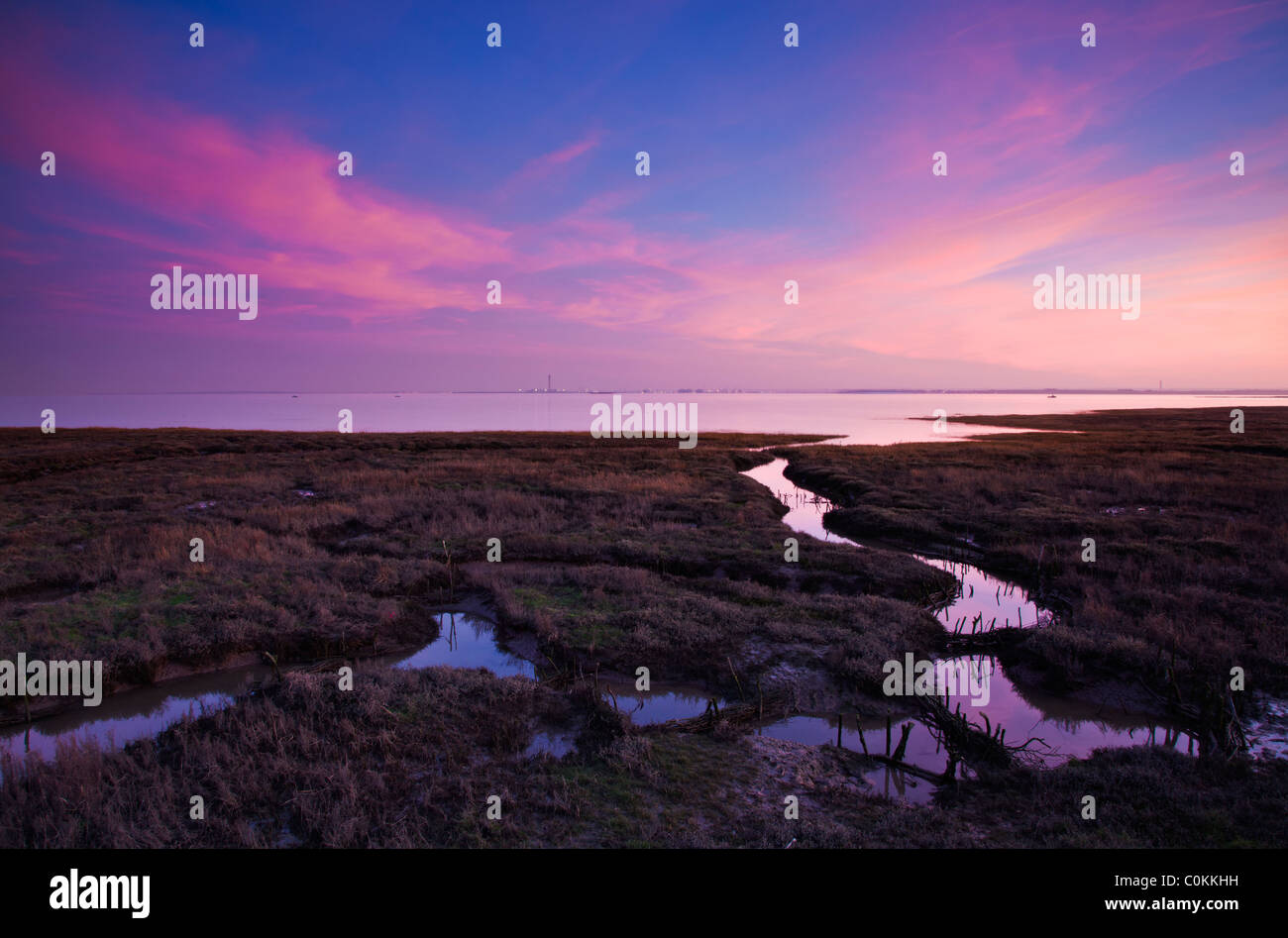 Two Tree Island Marshes Stock Photo Alamy
