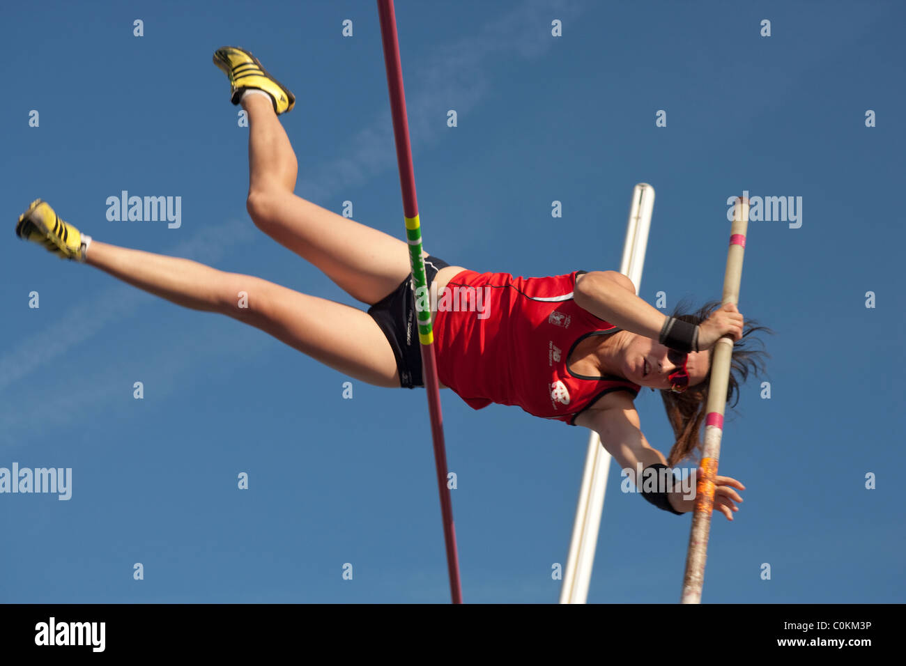 pole vaulting Sport outdoor Athletics competition race athlete