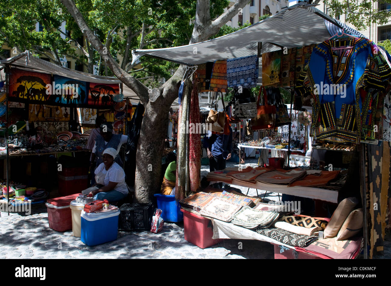 Market stall selling souvenirs, Cape Town, South Africa Stock Photo Alamy