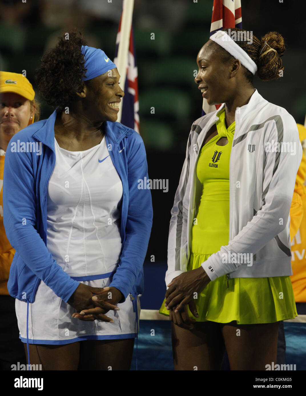 Venus and Serena Williams, USA winning the Women's doubles final at the