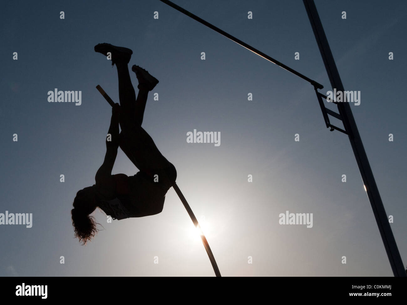 pole vaulting Sport outdoor Athletics competition race woman athlete