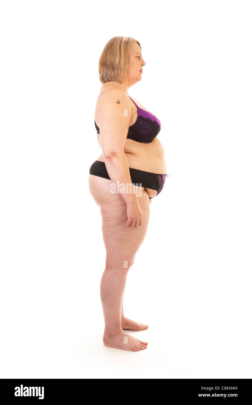 large figure woman age 50 Stock Photo