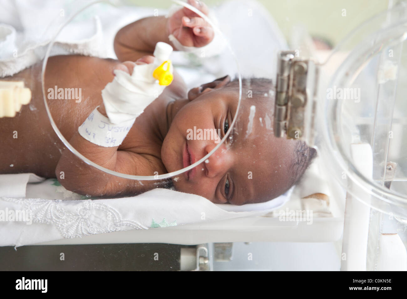 Premature Baby Girl In Hospital