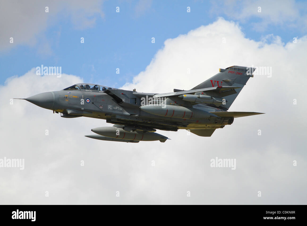 military aircraft in flight Stock Photo