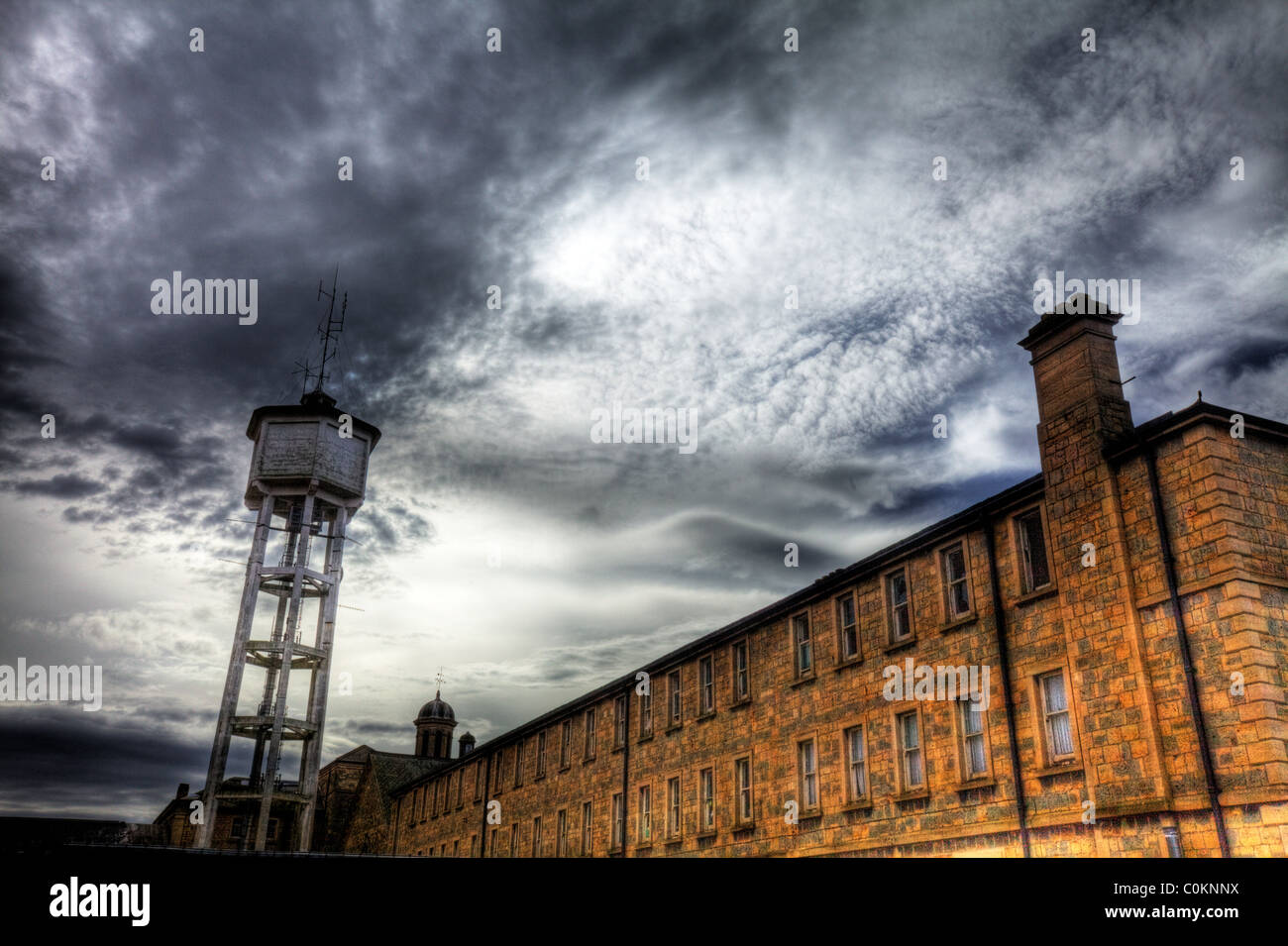 HDR treatment to St John's Mental Asylum, Bracebridge Heath, Lincolnshire, England Stock Photo