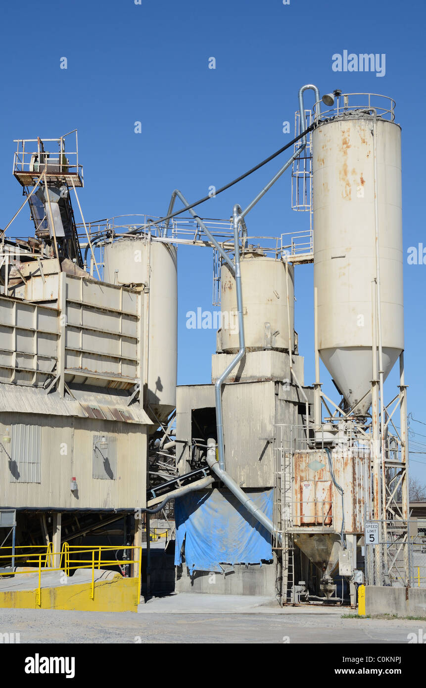 A cement factory Stock Photo Alamy