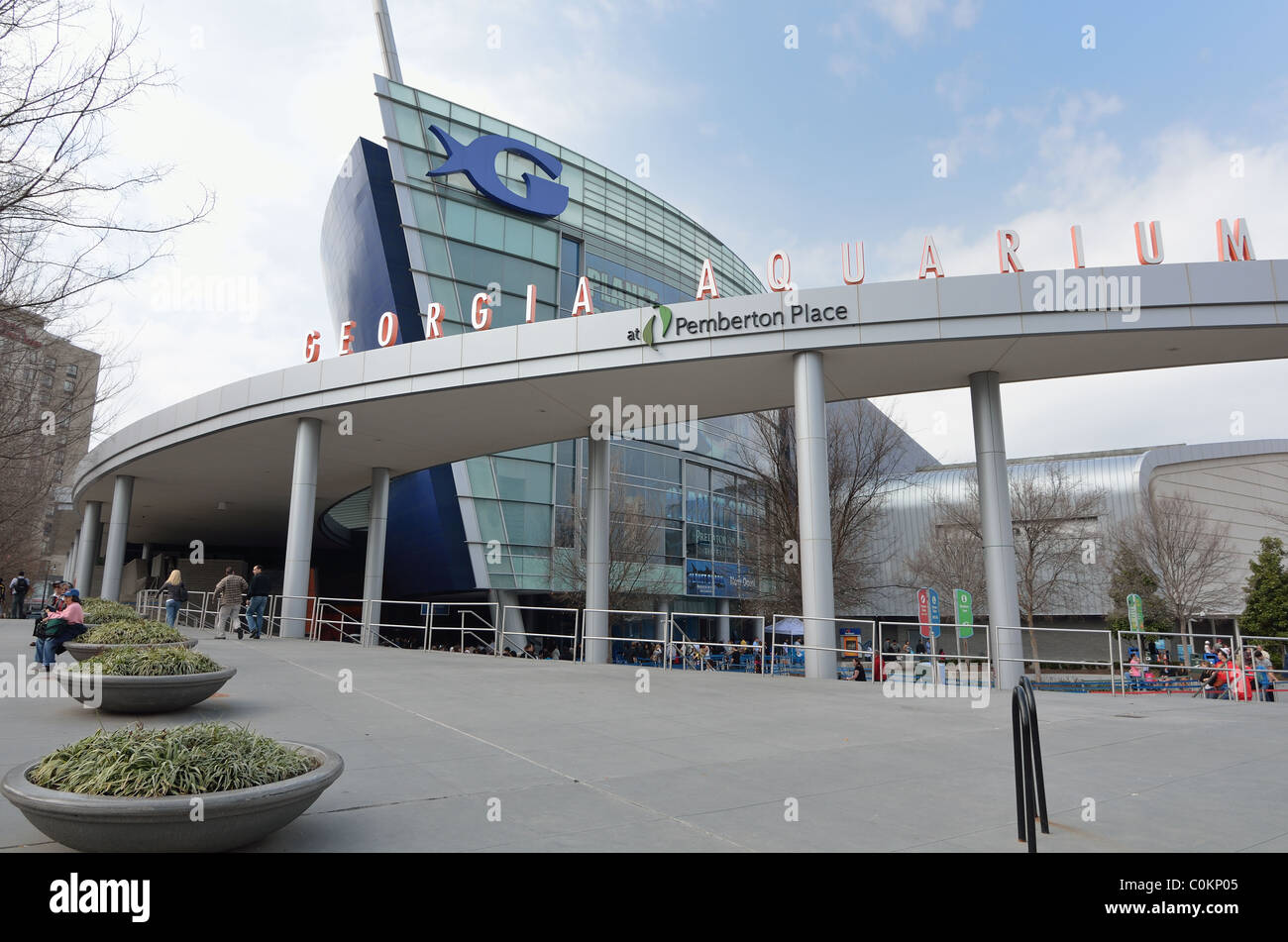 Georgia Aquarium, the world's largest aquarium, in Atlanta, Georgia. February 20, 2011. Stock Photo