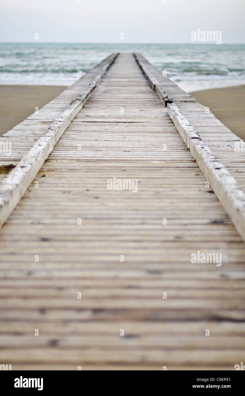 Jetty to sea Stock Photo - Alamy