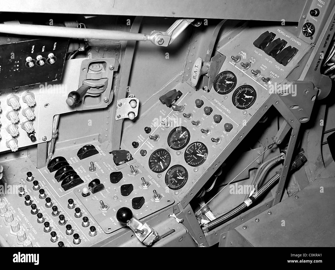 Northrop HL-10 lifting body cockpit Stock Photo