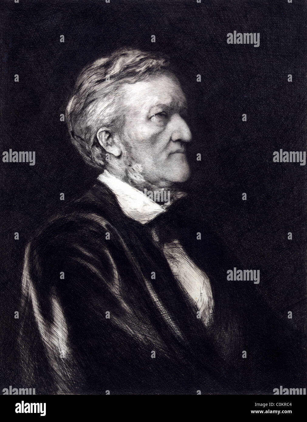 Richard Wagner, German composer Stock Photo