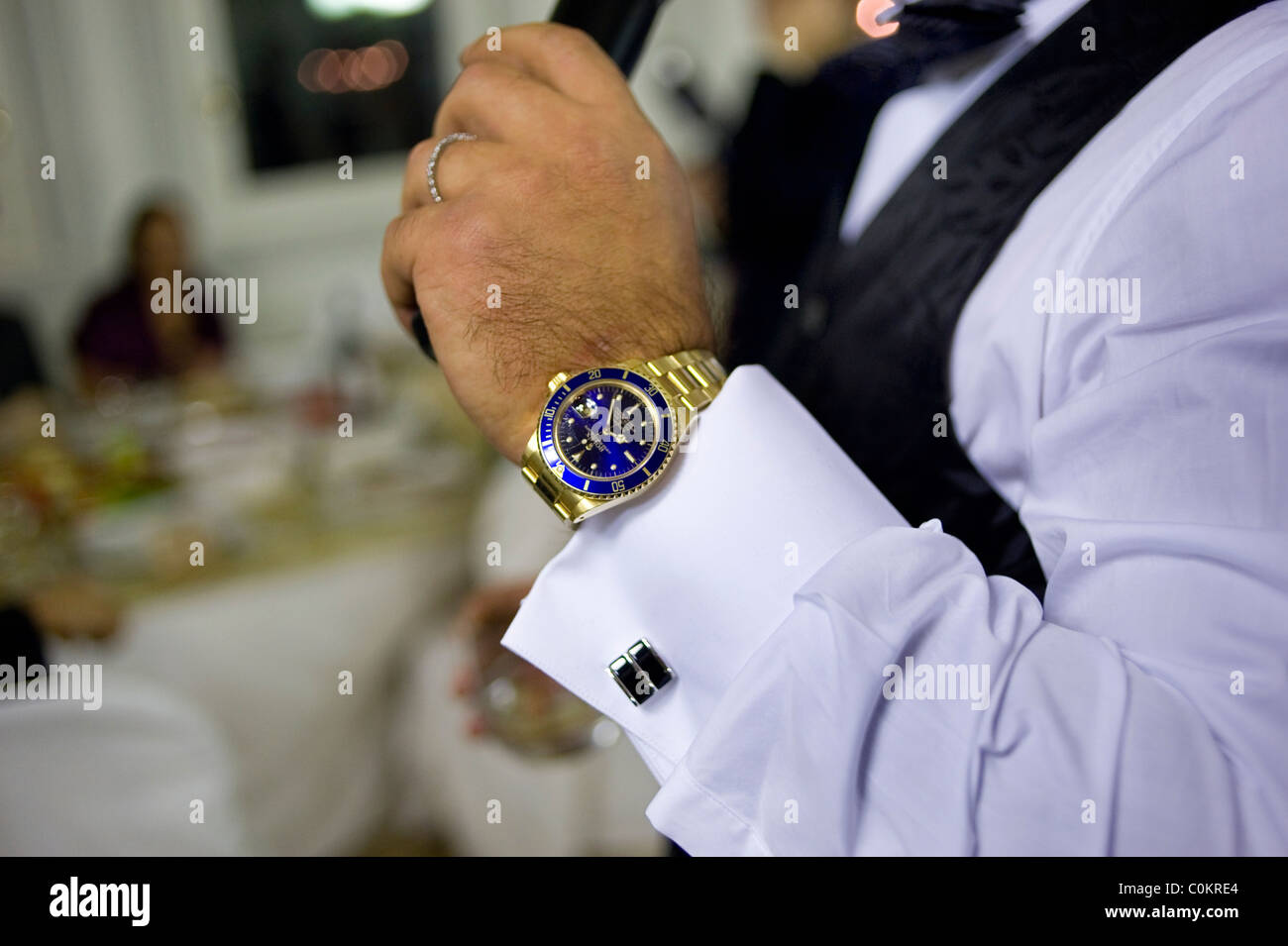 Rolex submariner blue gold hi-res stock photography and images - Alamy