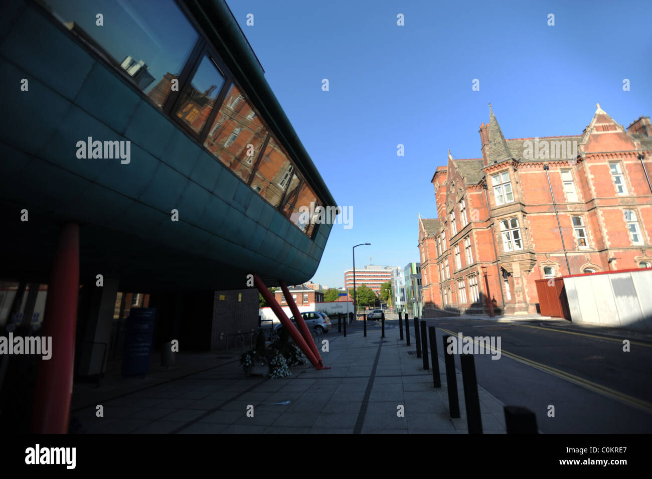 Modern architectural buildings on Sheffield University Campus Stock Photo