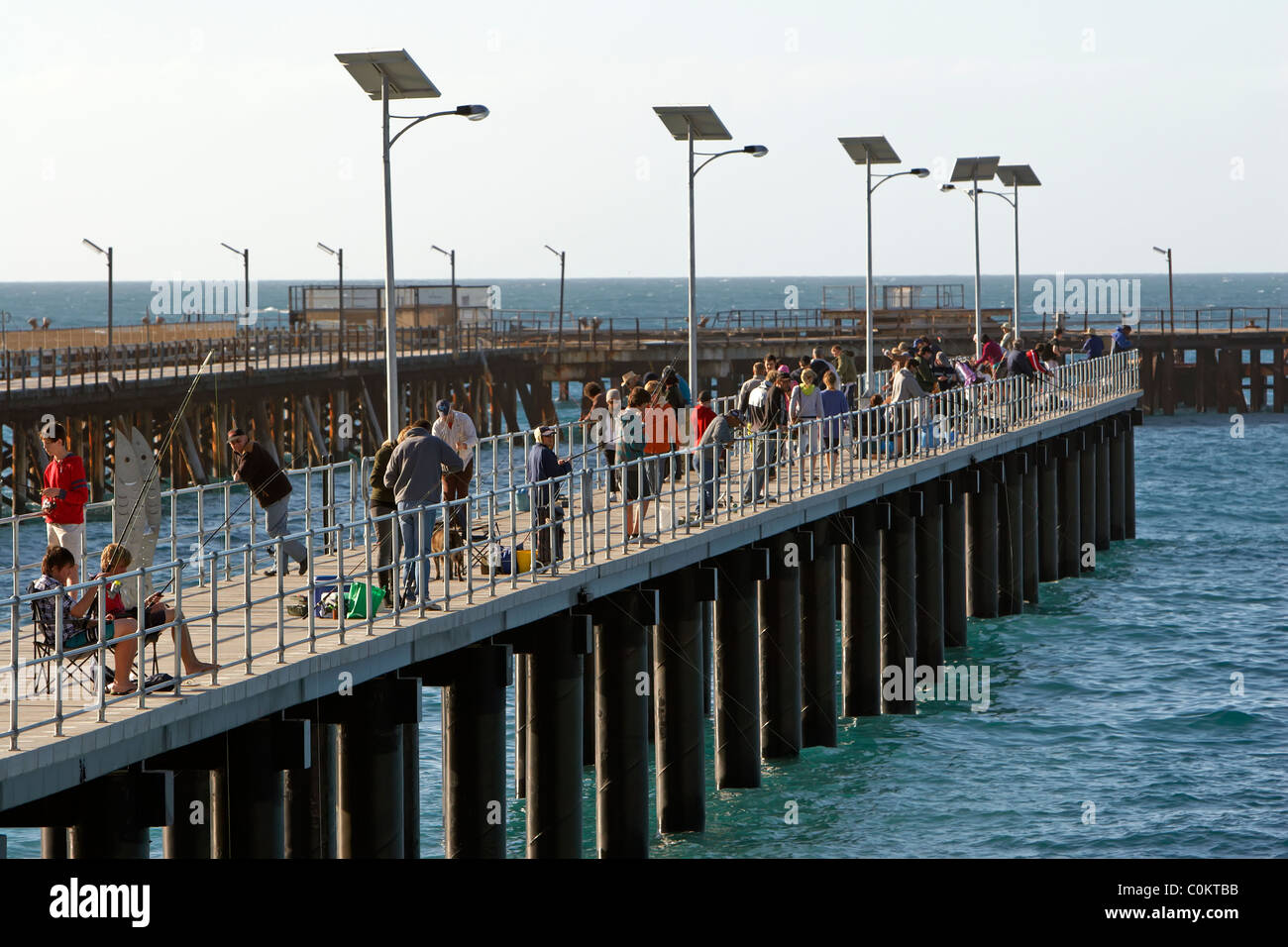 Rapid Bay Fishing Jetty Stock Photo Alamy