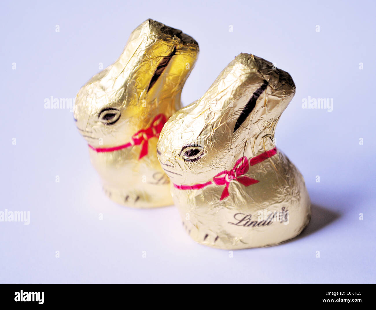 Lindt Chocolate Bunnies Stock Photo