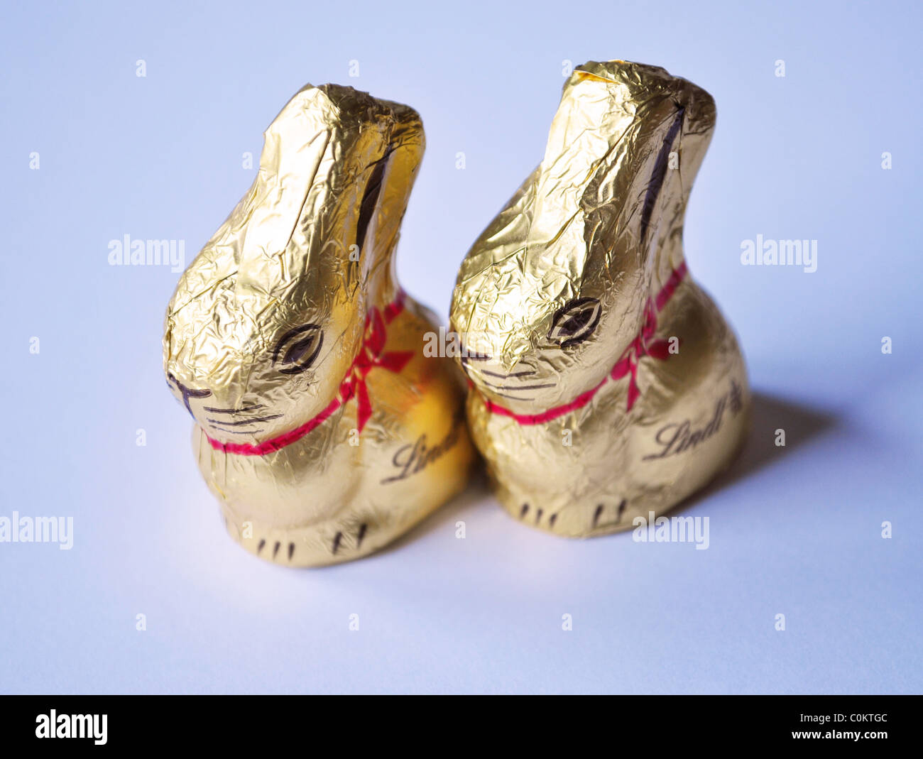 Lindt Chocolate Bunnies Stock Photo