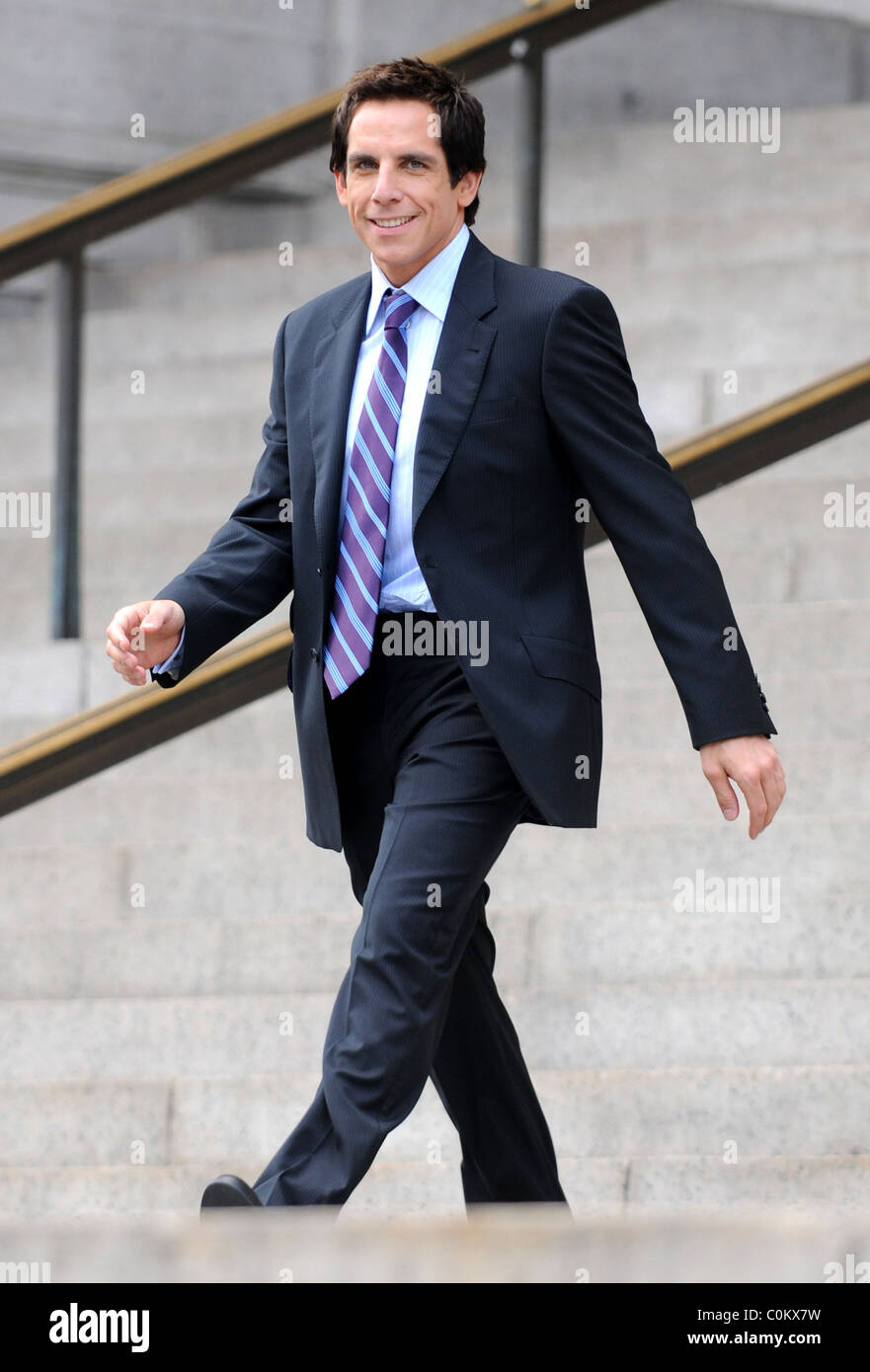 Ben Stiller on the set of his feature film 'Night at the