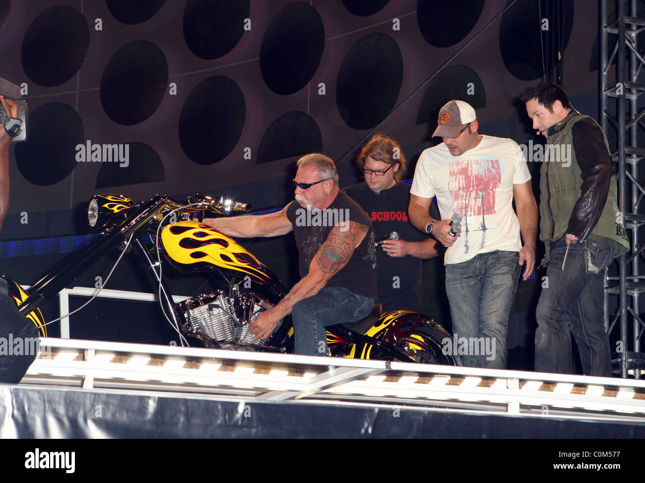 The Cast of American Chopper Michael Teutul , Paul Teutul Sr and Paul Stock  Photo - Alamy