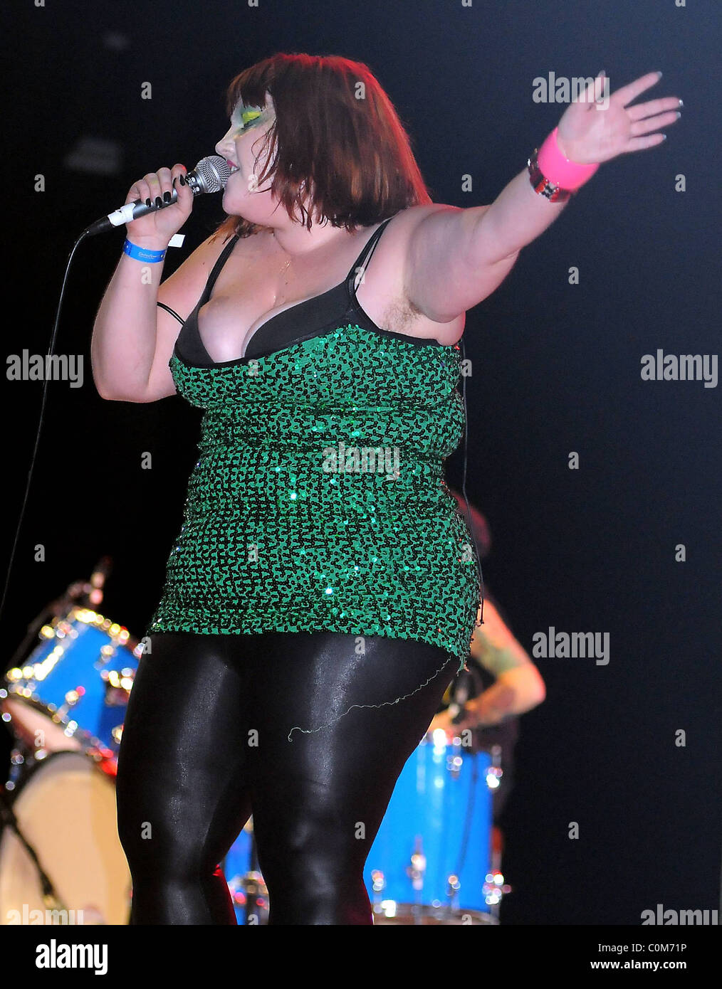 Beth Ditto of The Gossip Performing at Day 3 of The Electric Picnic Festival County Laois, Ireland - 31.08.08 ** ** Stock Photo