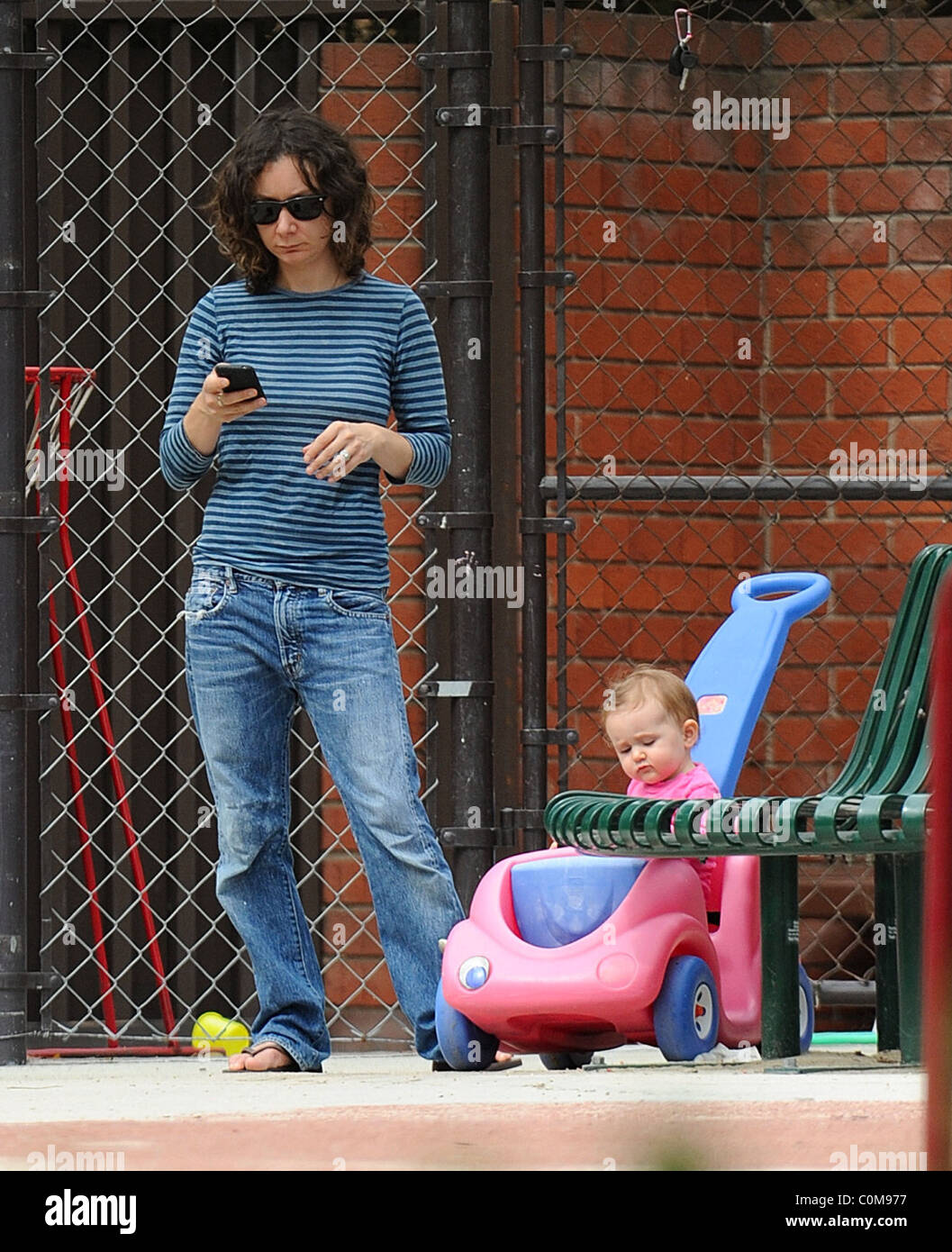 Sara Gilbert and her daughter spending quality time together at a park