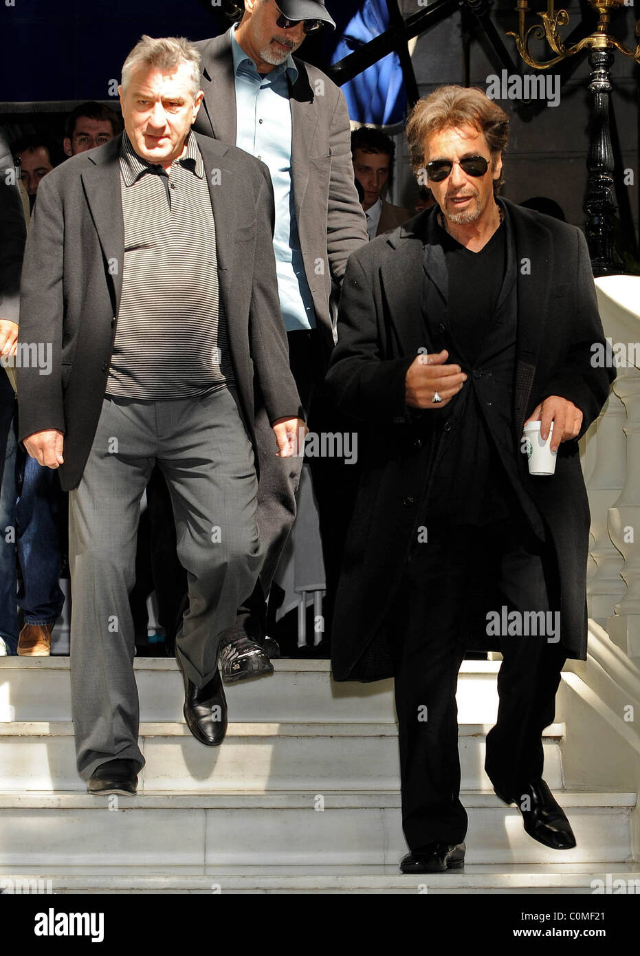 Robert De Niro and Al Pacino attend the photocall of 'Righteous Kill