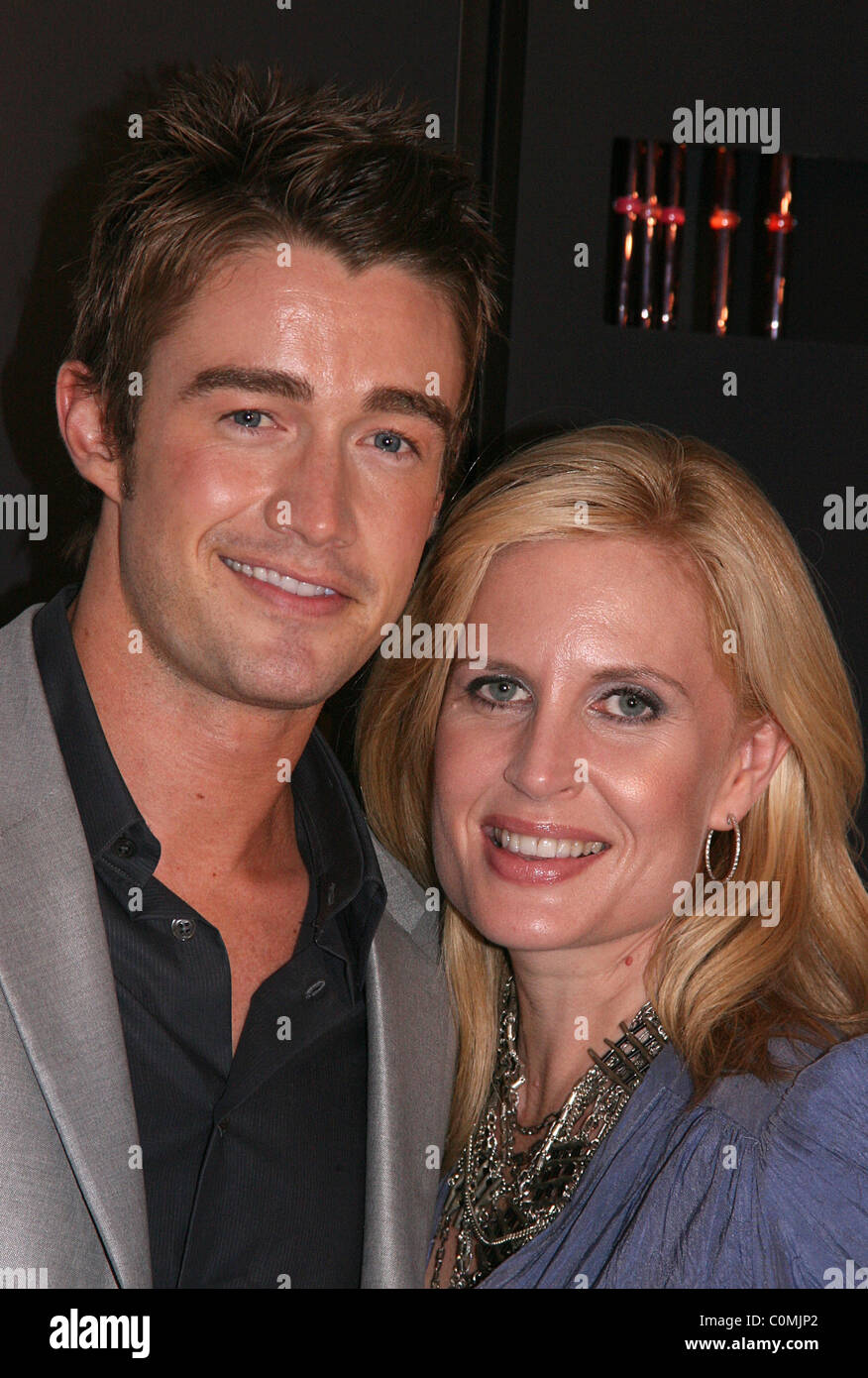 Robert Buckley and Debra Marquart At the Lipstick Jungle Premiere Party