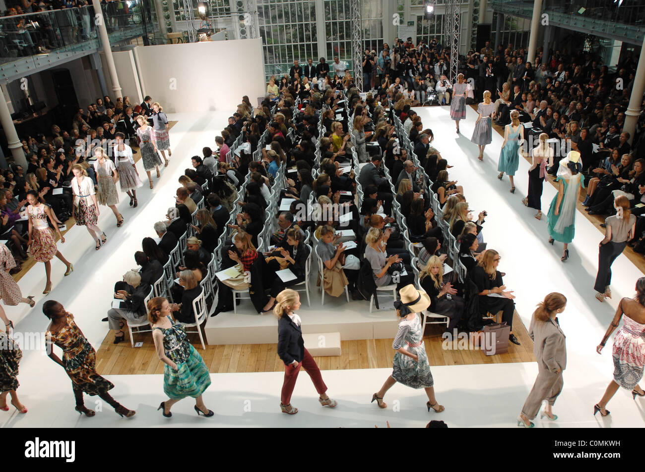Models London Fashion Week - Nicole Farhi Spring/Summer catwalk at the ...