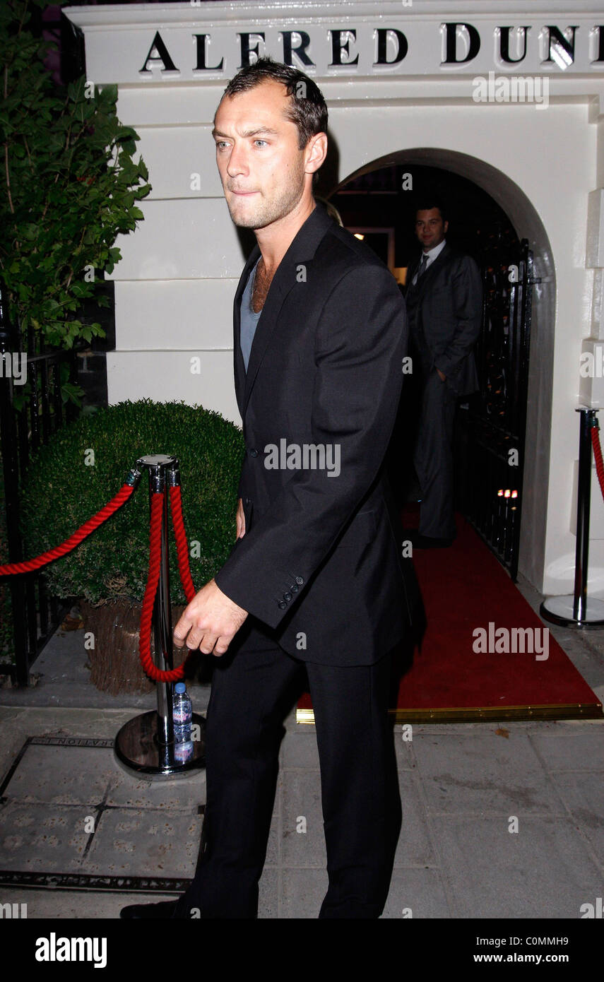 Jude Law Launch of the new Alfred Dunhill clothing store