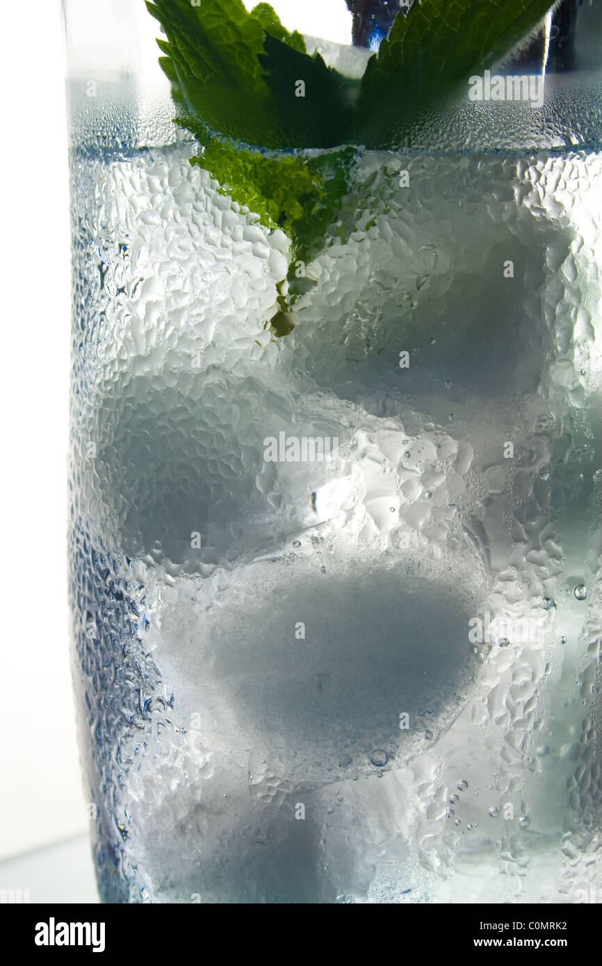 Glass Of Water Ice Cold Condensation High Resolution Stock Photography
