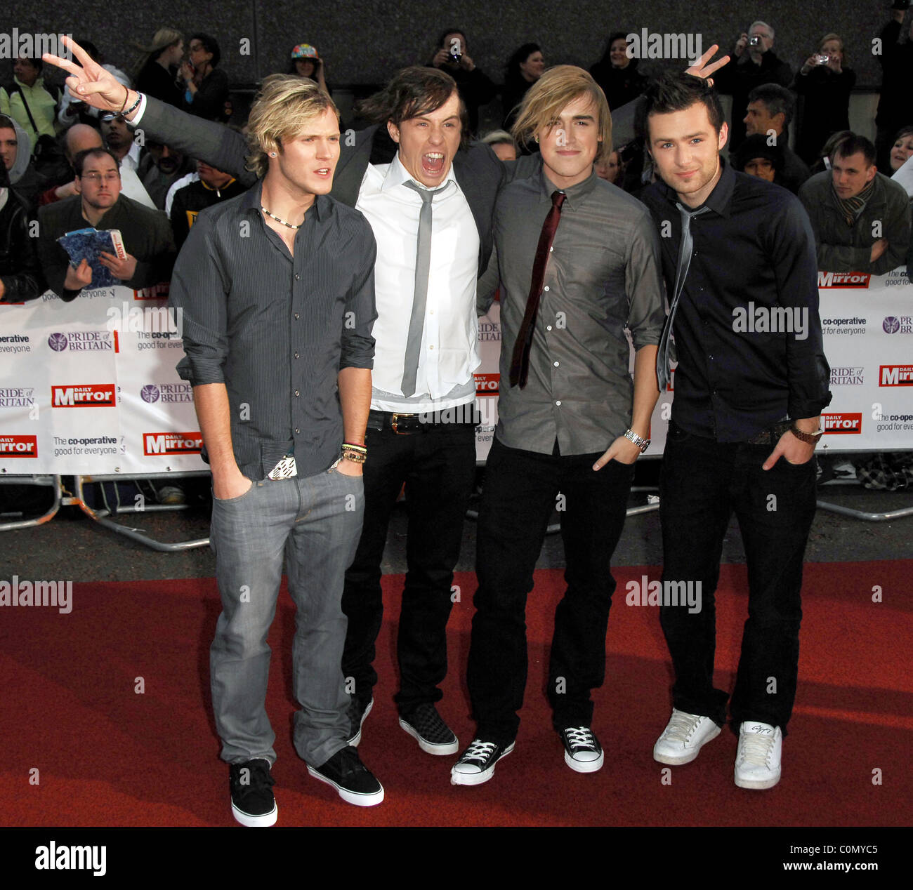 Danny Jones, Tom Fletcher, Dougie Poynter, Harry Judd of Mcfly at the ...