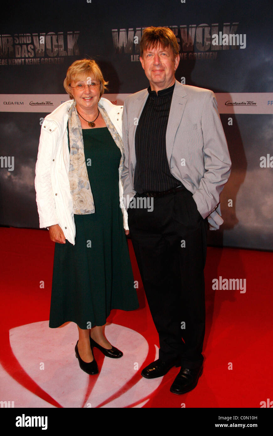 Joerg Gutzuhn and his wife Christel Premiere for the TV movie 'Wir sind das Volk - Liebe kennt keine Grenzen' at Kosmos movie Stock Photo