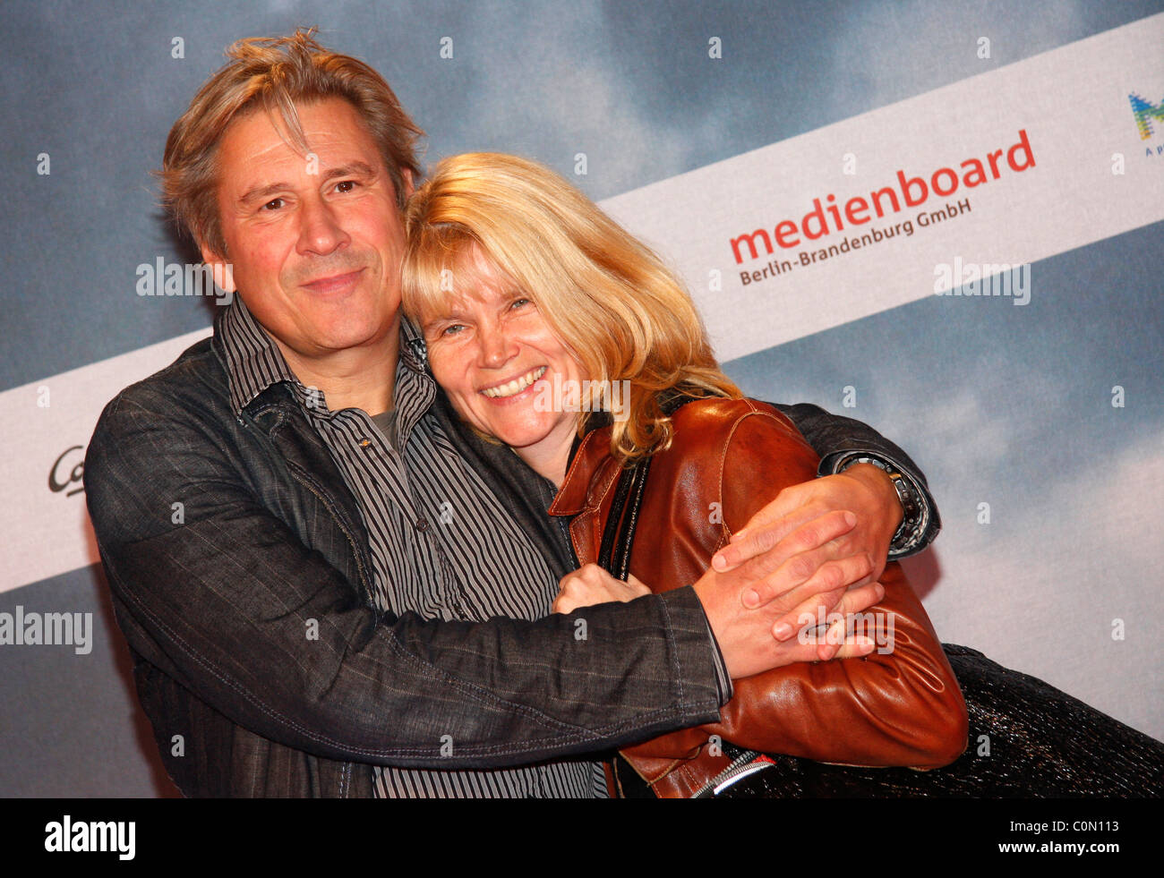 Michael Kind and his wife Ursula Premiere for the TV movie "Wir sind das Volk - Liebe kennt keine Grenzen" at Kosmos movie Stock Photo