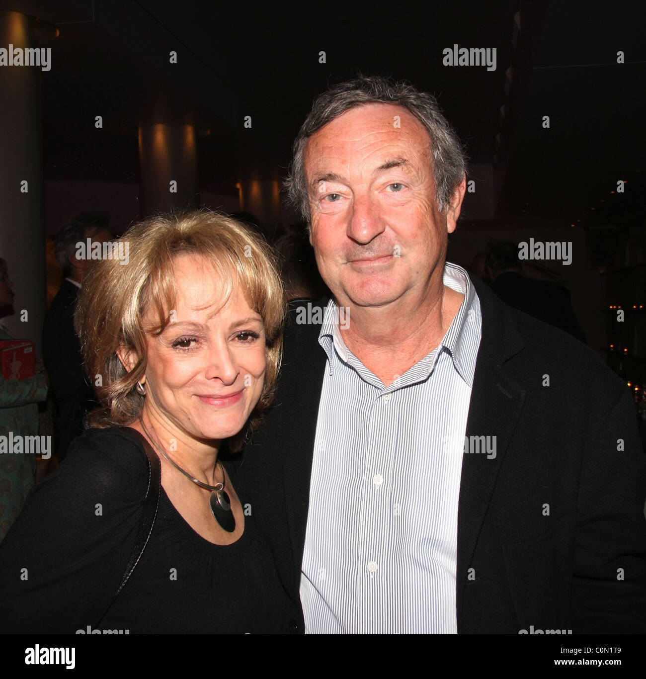 Claire Francis and Nick Mason attend the Kathy Lette Book Launch 'To Love Honour and Betray' held at the Haymarket Hotel. Stock Photo