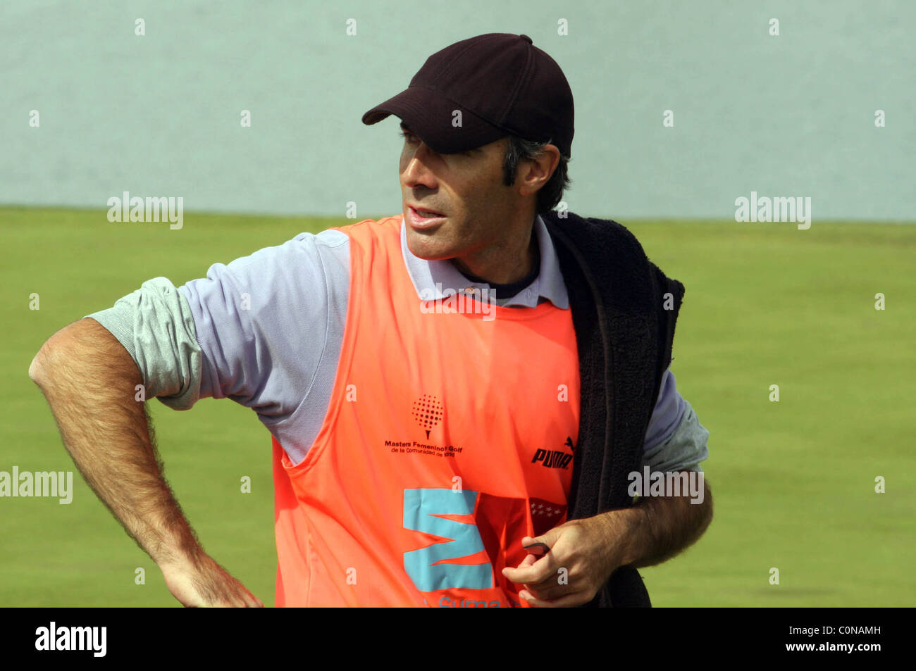 Tennis player Alex Corretja takes part in a Golf Tournament Madrid