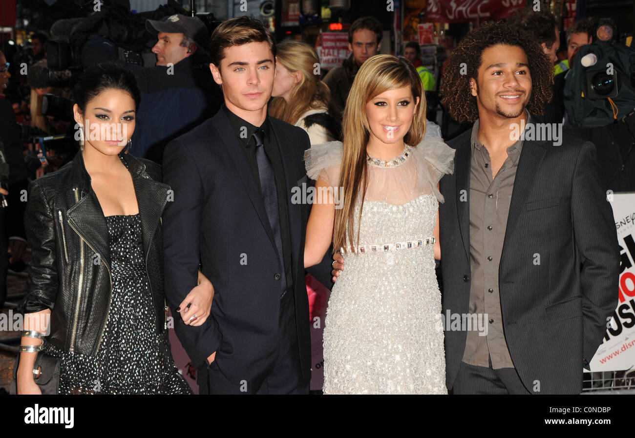 Vanessa Hudgens, Zac Efron, Ashley Tisdale And Corbin Bleu The Uk 