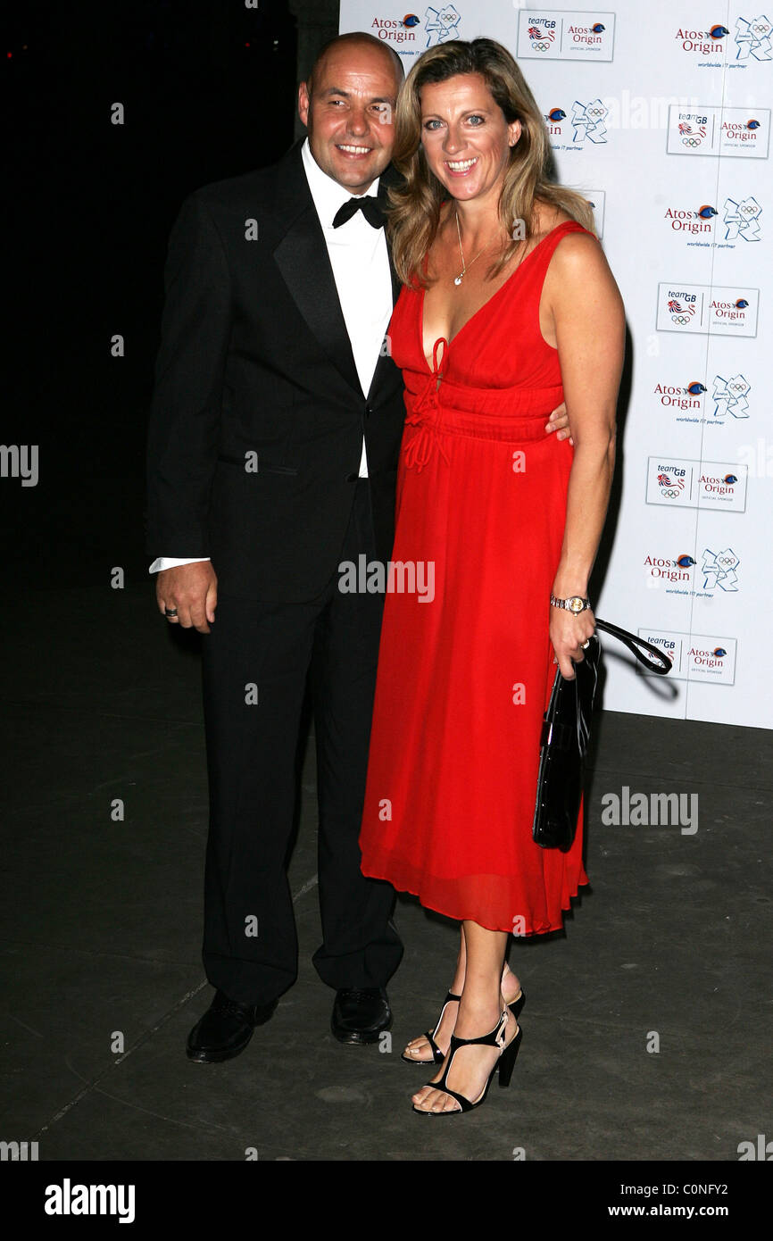 Jonathan Bigg and Sally Gunnell The Olympic Gold Ball held at the